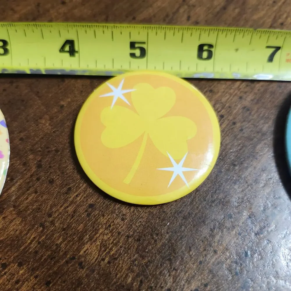Disneyland First Visit Ariel Grotto Mickey Minnie Princess Shamrock Button Lot